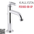 Vòi chậu rửa mặt nóng lạnh 1 chân nickel Kallista P32493-00-CP