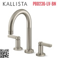 Vòi bồn tắm 3 chân màu nickel Kallista P80236-LV-BN