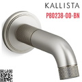 Vòi xả bồn tắm âm tường màu nickel Kallista P80238-00-BN