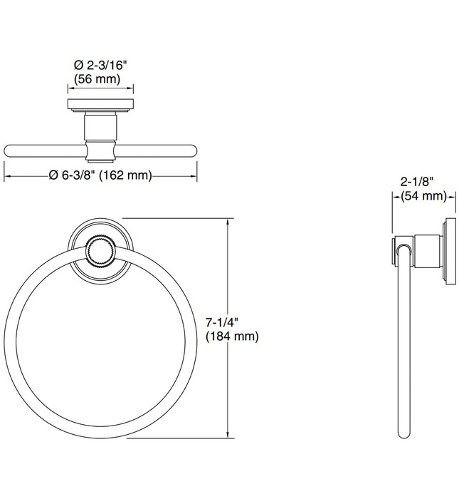 Vòng treo khăn màu nickel Kallista P80264-00-SN