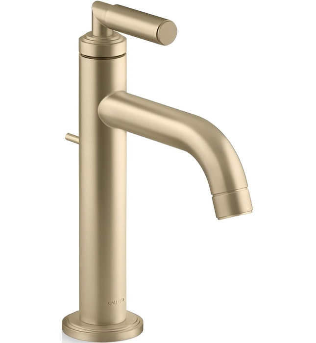 Vòi chậu rửa mặt nóng lạnh 1 chân nickel Kallista P32494-00-BN