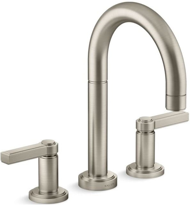 Vòi bồn tắm 3 chân nóng lạnh màu nickel Kallista P80251-LV-SN