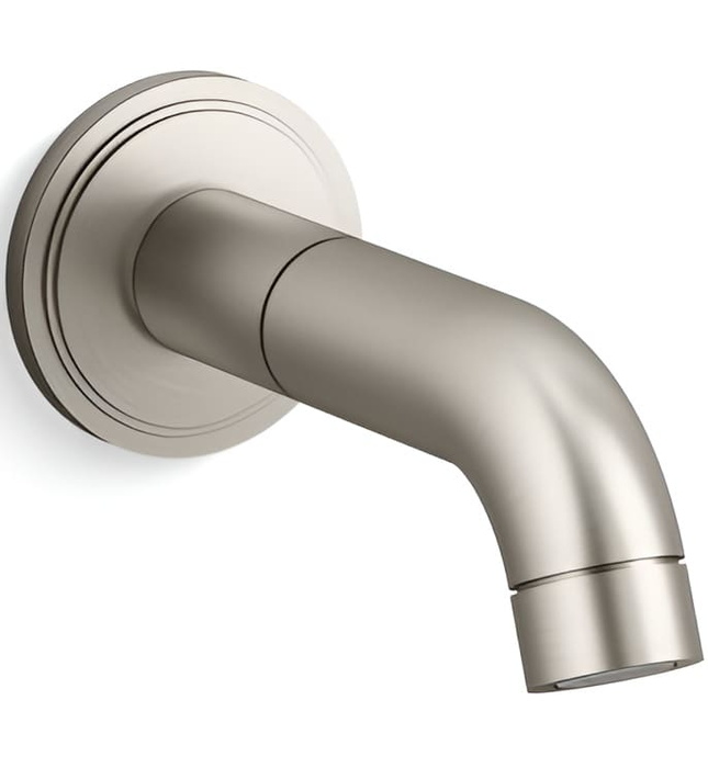 Vòi xả bồn tắm âm tường màu vàng Kallista P80253-00-BAF