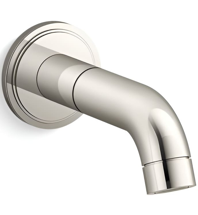 Vòi xả bồn tắm âm tường màu vàng Kallista P80253-00-BAF