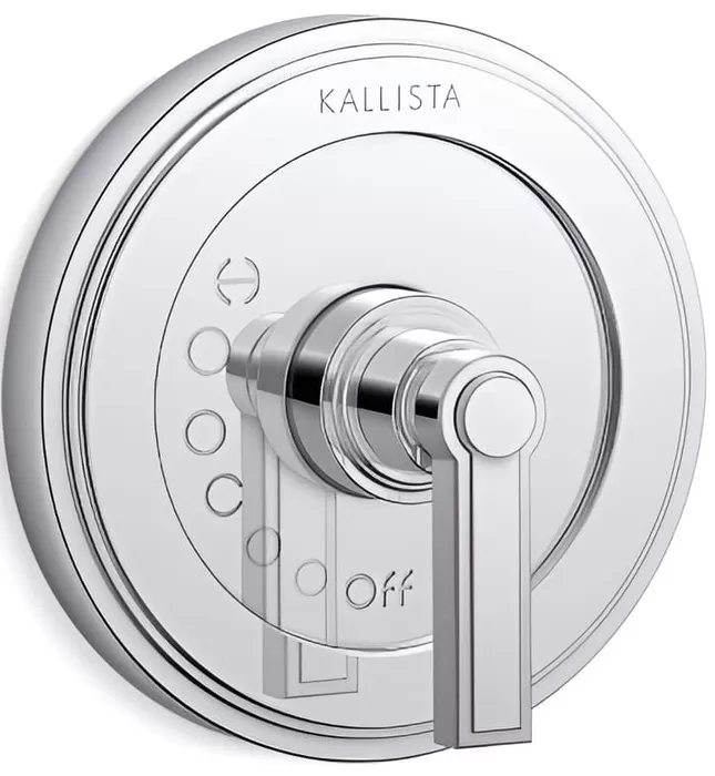 Mặt nạ điều khiển đơn sen tắm âm màu vàng Kallista P80254-LV-BAF