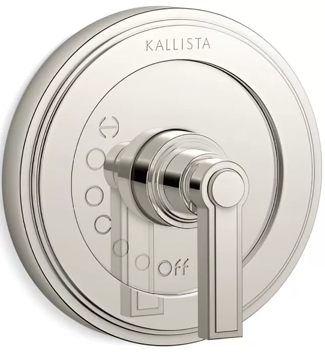 Mặt nạ điều khiển đơn sen tắm âm màu vàng Kallista P80254-LV-BAF