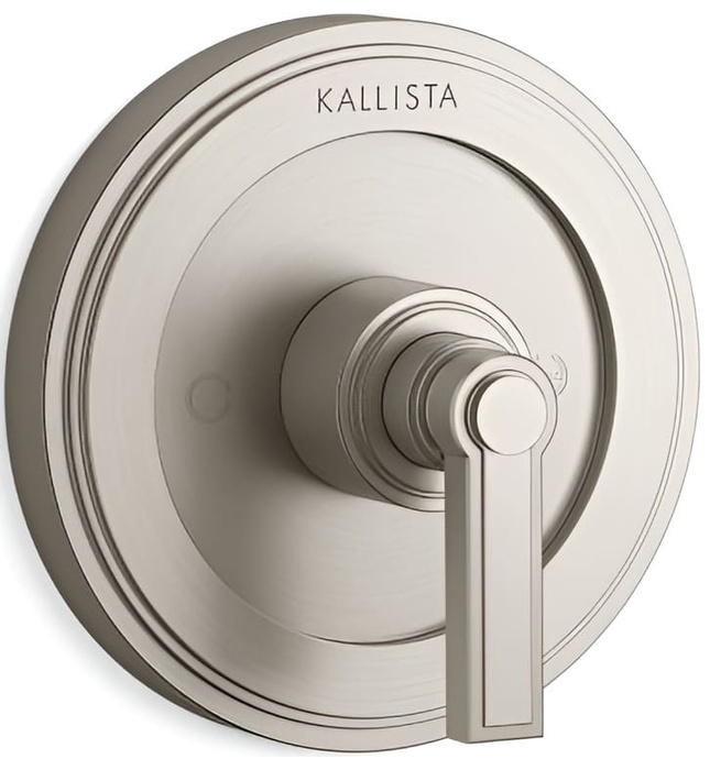 Mặt nạ điều chỉnh nhiệt độ sen tắm màu nickel Kallista P80255-LV-SN