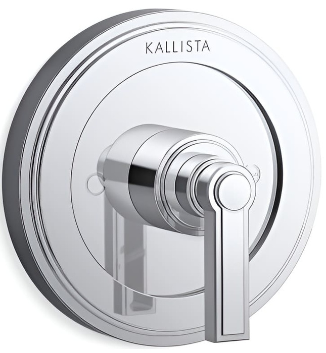 Mặt nạ điều chỉnh nhiệt độ sen tắm màu nickel Kallista P80255-LV-SN