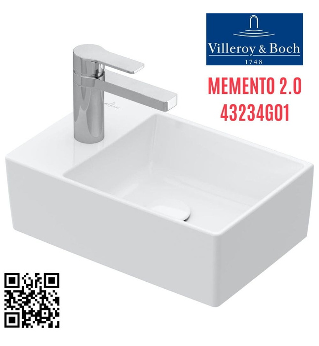 Chậu rửa lavabo Đức Villeroy-boch Memento 2.0 43234G01