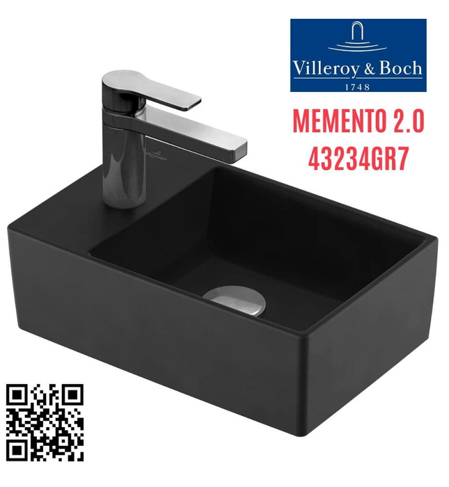 Chậu rửa lavabo Đức Villeroy-boch Memento 2.0 43234GR7
