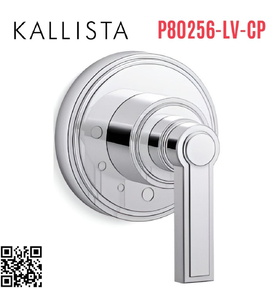 Mặt nạ điều khiển âm lượng sen tắm chrome Kallista P80256-LV-CP
