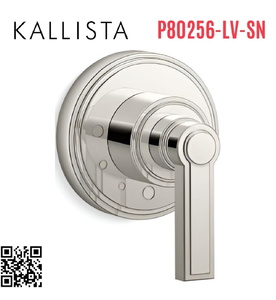 Mặt nạ điều khiển âm lượng sen tắm nickel Kallista P80256-LV-SN