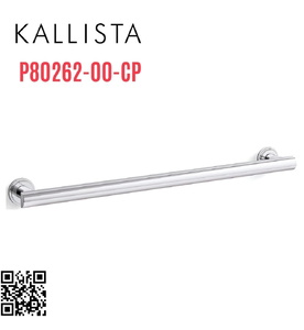 Thanh treo khăn đơn 24" màu chrome Kallista P80262-00-CP