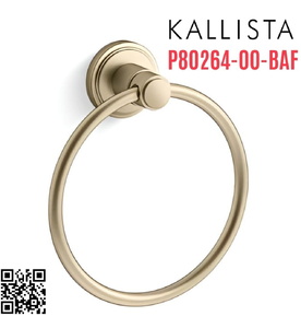 Vòng treo khăn màu vàng Kallista P80264-00-BAF