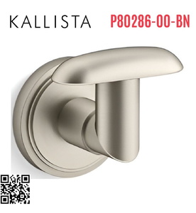 Móc treo tường đơn màu nickel Kallista P80286-00-BN