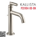 Vòi chậu rửa mặt nóng lạnh 1 chân nickel Kallista P32494-00-BN