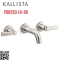 Vòi chậu rửa mặt 3 chân âm tường nickel Kallista P80250-LV-SN