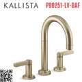 Vòi bồn tắm nóng lạnh màu vàng Kallista P80251-LV-BAF