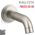 Vòi xả bồn tắm âm tường màu nickel Kallista P80253-00-BN