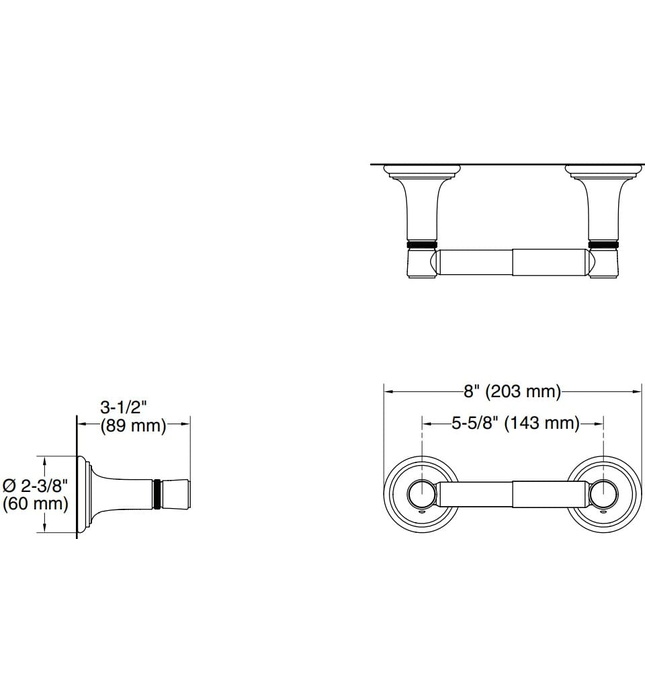 Lô giấy vệ sinh màu chrome Kallista P34608-00-CP