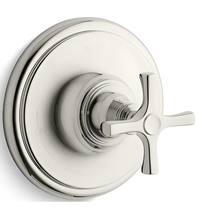 Mặt nạ điều chỉnh nhiệt độ sen tắm màu nickel Kallista P24622-CR-AD