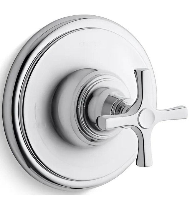 Mặt nạ điều chỉnh nhiệt độ sen tắm màu nickel Kallista P24622-CR-AD