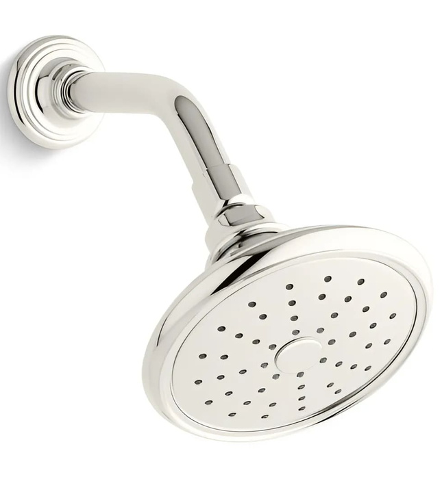 Bát sen tắm và tay sen gắn tường màu Nickel Kallista P24871-00-CP