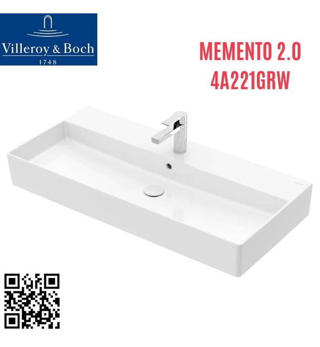 Chậu rửa lavabo Đức Villeroy-boch Memento 2.0 4A221GRW