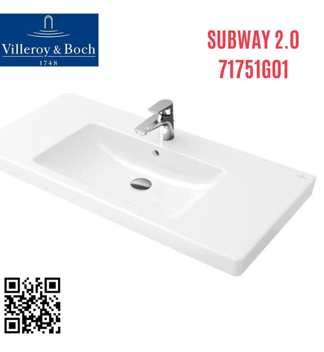 Chậu rửa lavabo Villeroy-boch Subway 2.0 71751G01
