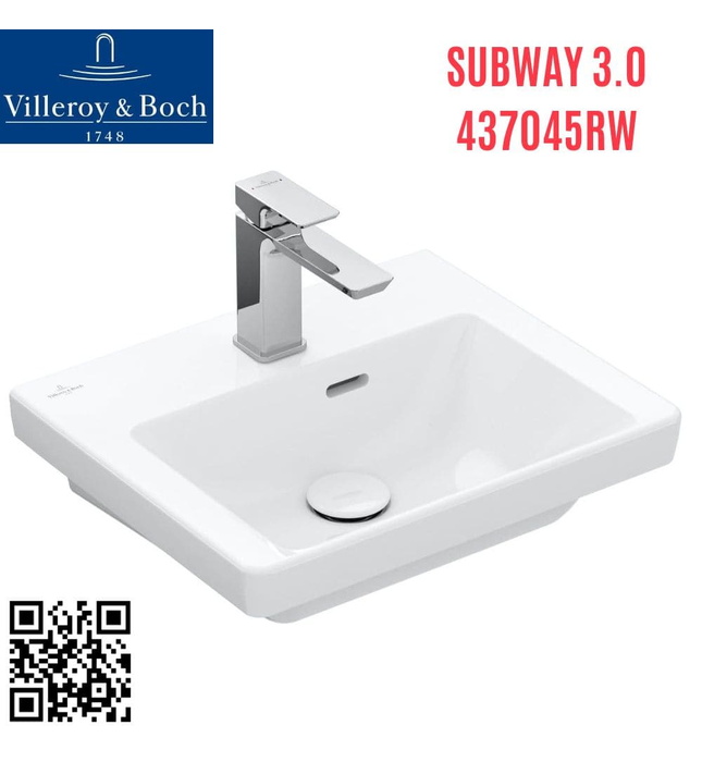 Chậu rửa lavabo Villeroy-boch Subway 3.0 437045RW