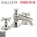 Vòi bồn tắm nóng lạnh tay chéo màu nickel Kallista P24603-CR-AD