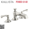 Vòi bồn tắm nóng lạnh tay ngang màu nickel Kallista P24603-LV-AD