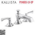 Vòi bồn tắm nóng lạnh tay ngang màu chrome Kallista P24603-LV-CP