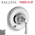 Mặt nạ điều khiển đơn sen tắm âm màu chrome Kallista P24615-LV-CP