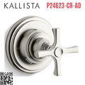 Mặt nạ điều khiển âm lượng sen tắm nickel Kallista P24623-CR-AD