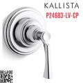 Mặt nạ chuyển hướng nước sen tắm 3 chiều chrome Kallista P24683-LV-CP