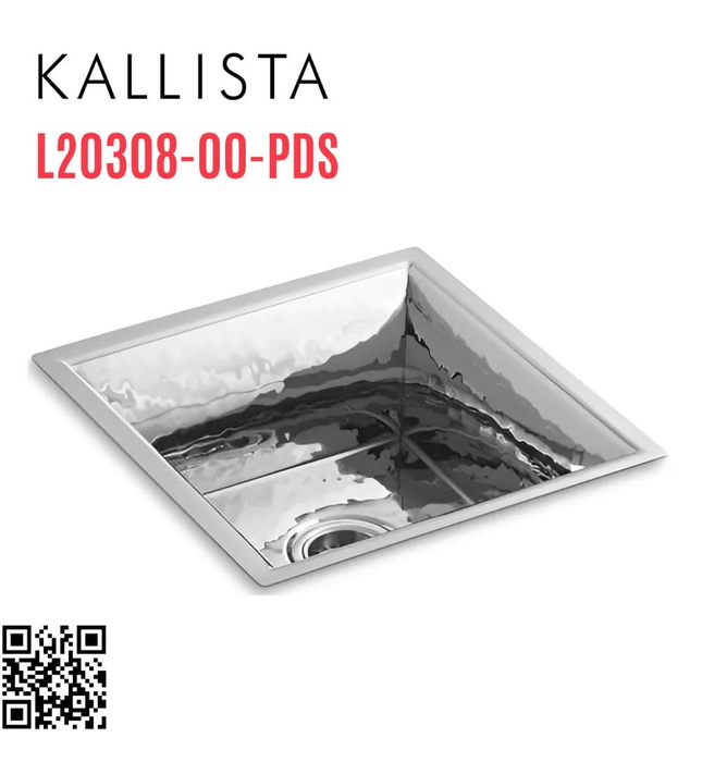 Chậu rửa bát 1 hố inox Kallista L20308-00-PDS