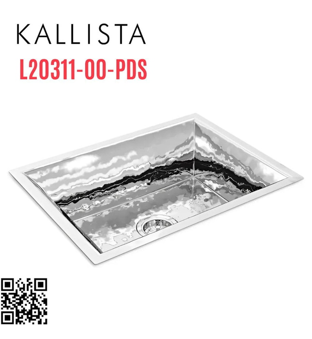 Chậu rửa bát 1 hố inox Kallista L20311-00-PDS
