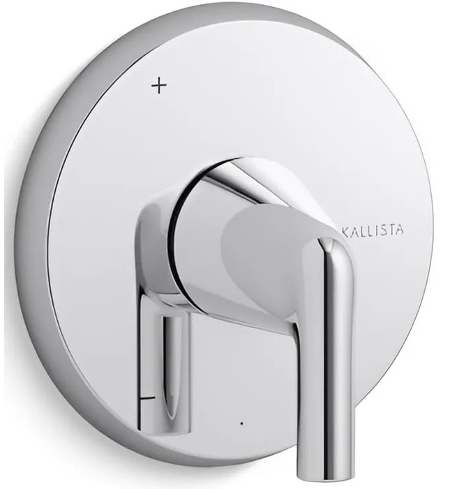 Mặt nạ điều khiển đơn sen tắm âm màu chrome Kallista P24815-LV-CP