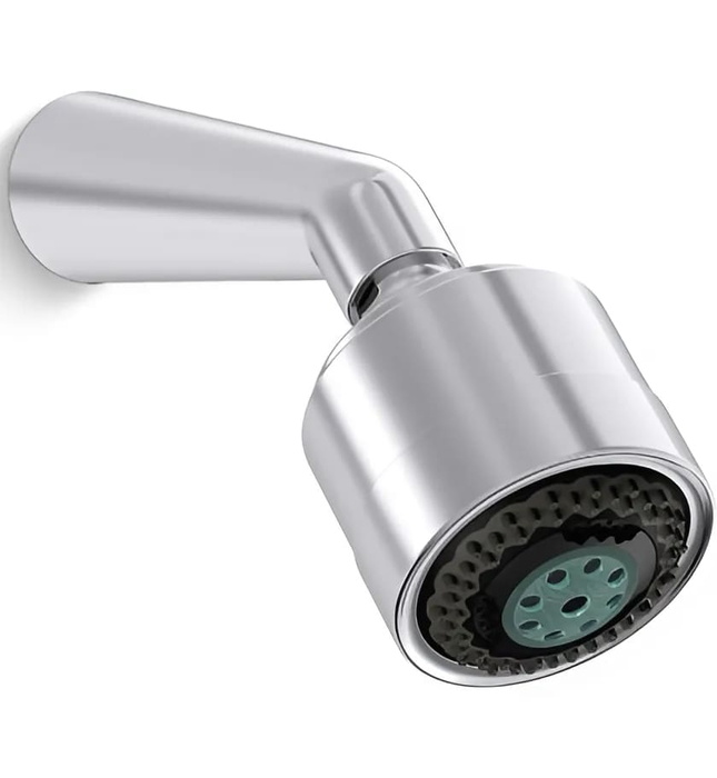 Bát sen tắm đa năng và tay sen gắn tường xanh đen Kallista P24840-00-GN