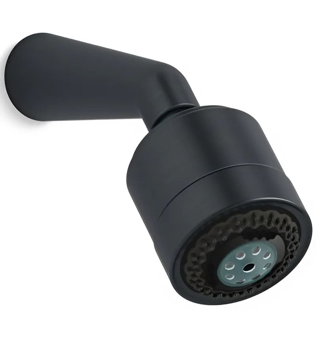 Bát sen tắm đa năng và tay sen gắn tường xanh đen Kallista P24840-00-GN