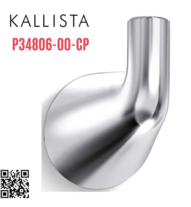 Móc treo tường đơn màu chrome Kallista P34806-00-CP