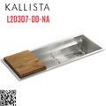 Chậu rửa bát 1 hố inox kèm phụ kiện Kallista L20307-00-NA