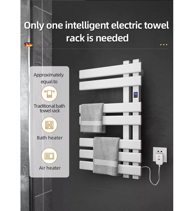 Giàn sấy khăn mặt khăn tắm màu trắng Miken R530W