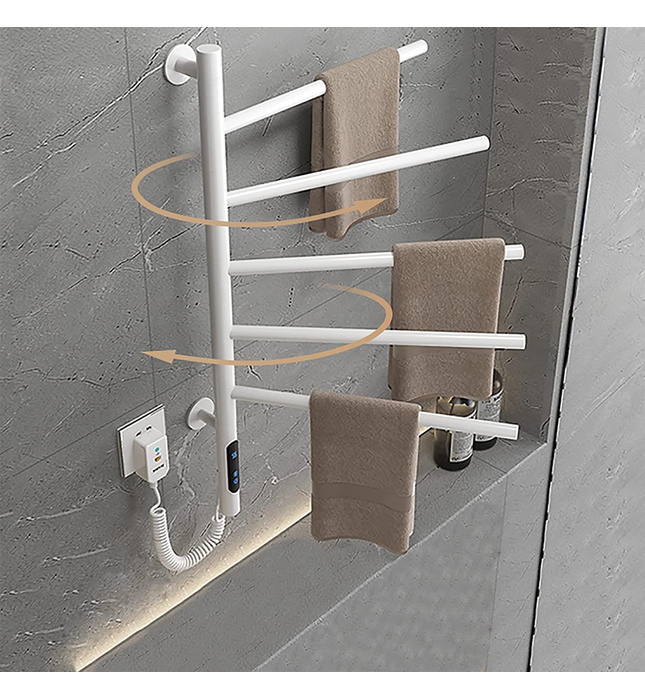 Giàn sấy khăn mặt khăn tắm màu trắng Miken G63W