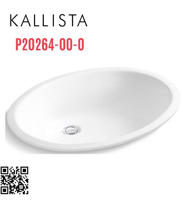 Chậu rửa mặt âm bàn Kallista P20264-00-0