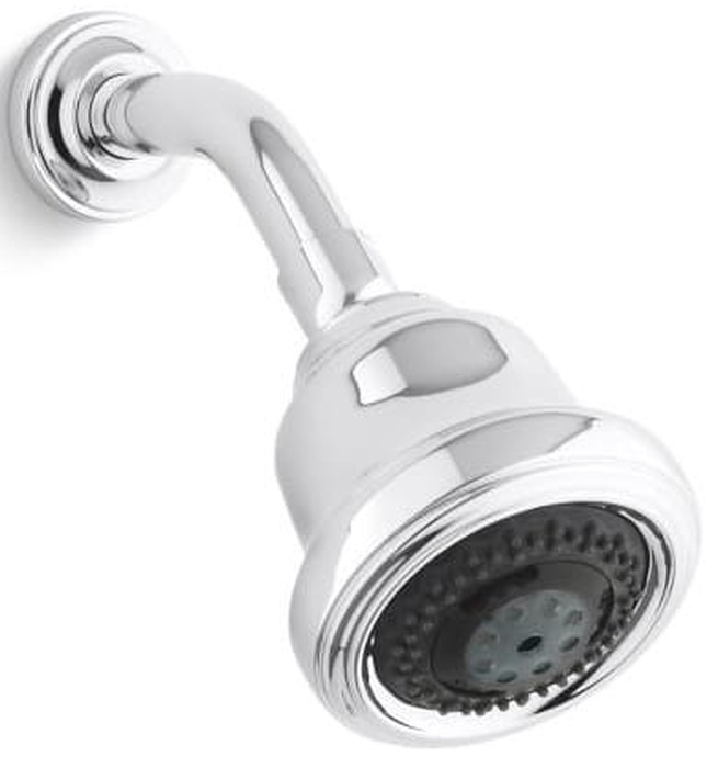 Bát sen tắm và tay sen gắn tường màu Chrome Kallista P21500-00-CP