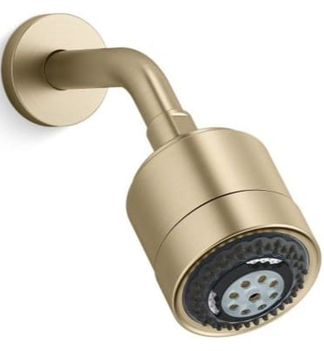 Bát sen tắm và tay sen gắn tường màu nickel Kallista P21501-00-SN