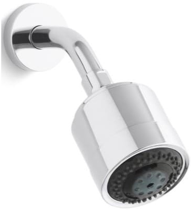 Bát sen tắm và tay sen gắn tường màu vàng Kallista P21501-00-BAF