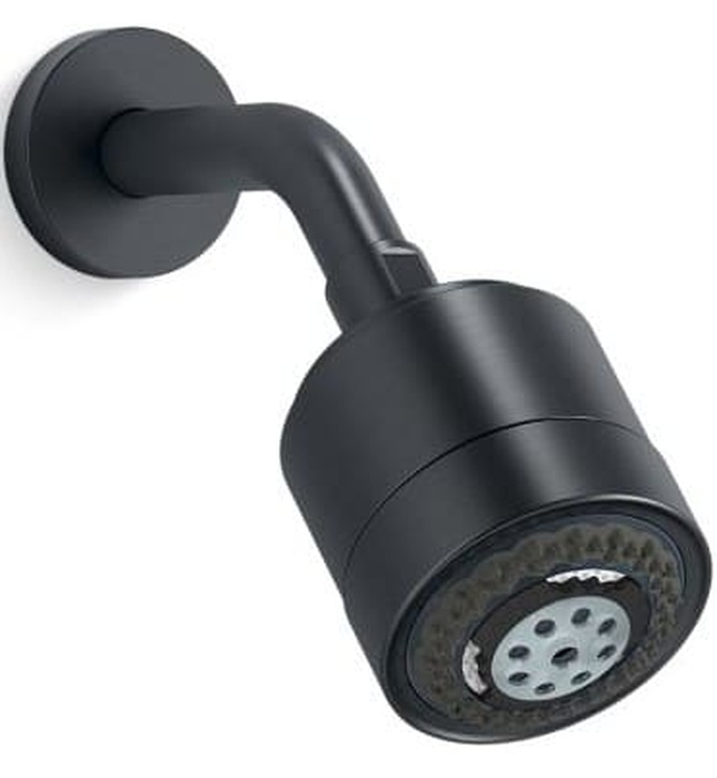 Bát sen tắm và tay sen gắn tường màu đen Kallista P21501-00-BL